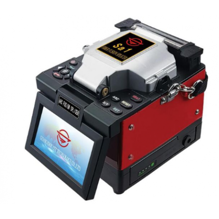 Optisk fiber splicer, optisk fiber splidser. Transportabel i solid boks med tilbehør.