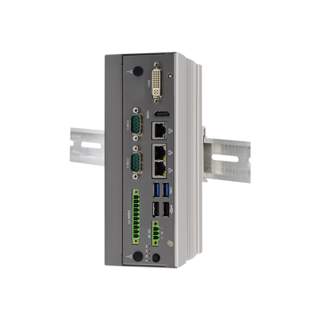 EMBEDDED FANLESS PC TPM2, RS232, USB, DIN montage, SIM, IOT Gateway,