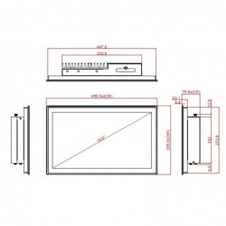 18.5 Wide screen panel pc barbone, 8/9.th Gen. Intel i7/i5/i3 & Celer...