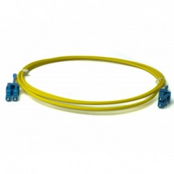 Uniboot Single mode Fiber Cable, LC-LC, 20m, 9 / 125my, Yellow, LSFRZH, Duplex