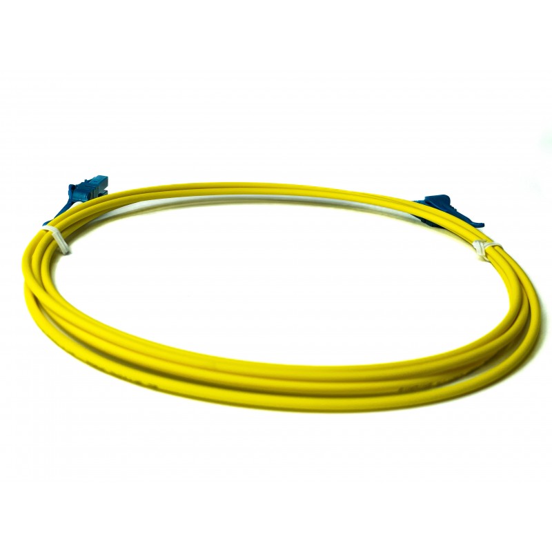 Uniboot Single mode Fiber Cable, LC-LC, 20m, 9 / 125my, Yellow, LSFRZH, Duplex