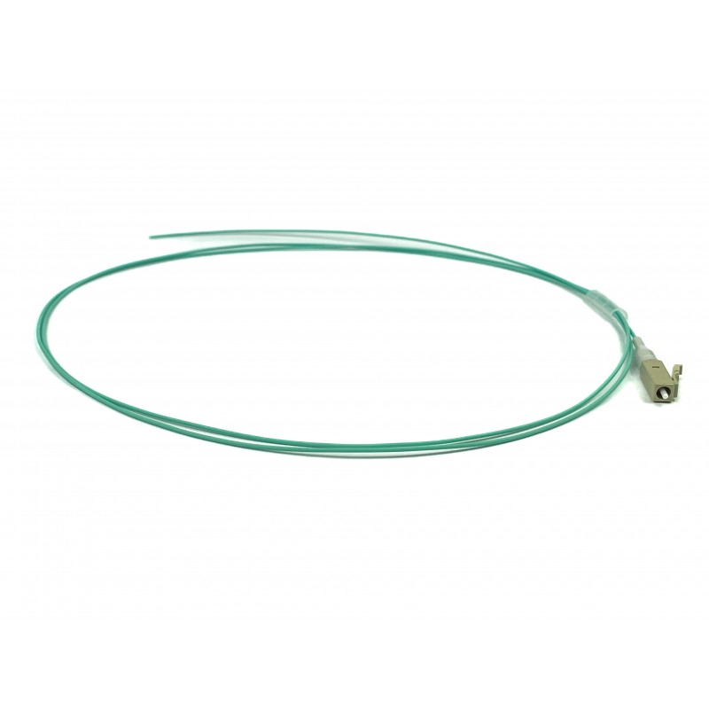 Pigtail fiberkabel Multi-läge, LC-PC 5m, 50 / 125my, OM3, Aqua, LSZH, Simplex