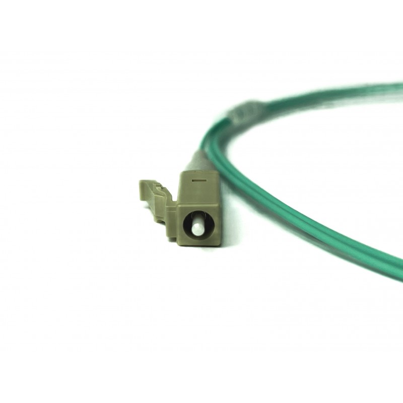 Pigtail fiberkabel Multi-läge, LC-PC 5m, 50 / 125my, OM3, Aqua, LSZH, Simplex