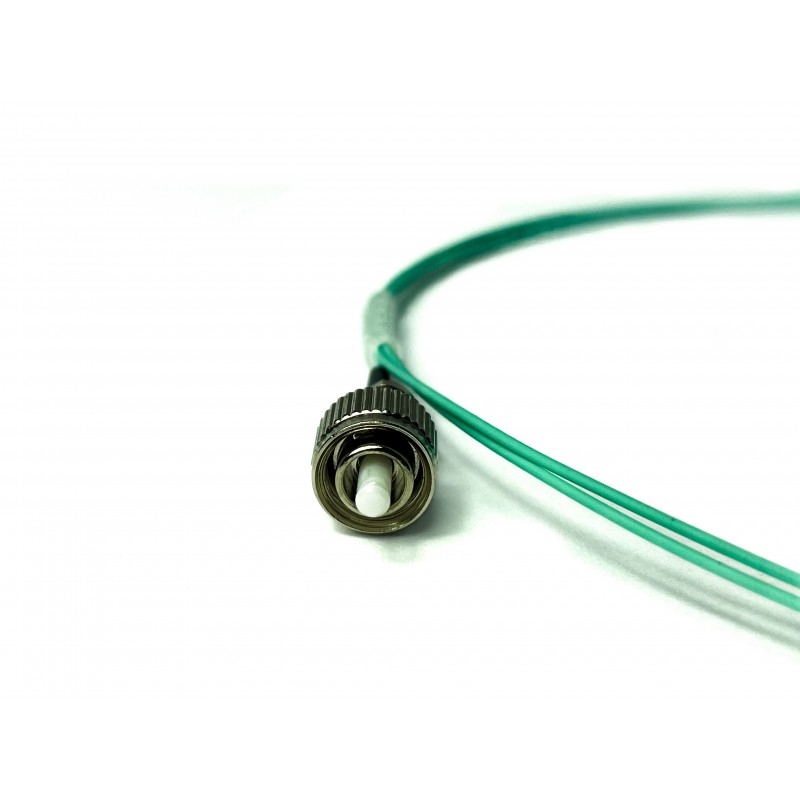 Pigtail fiberkabel Multi-läge, FC-PC, 1m, 50 / 125my, OM3, Aqua, LSZH, Simplex