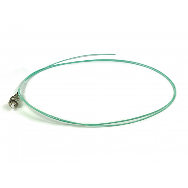 Pigtail Fiber Cable, Multi mode, FC-PC 0.5m, 50 / 125my, OM3, Aqua, LSZH, Simplex