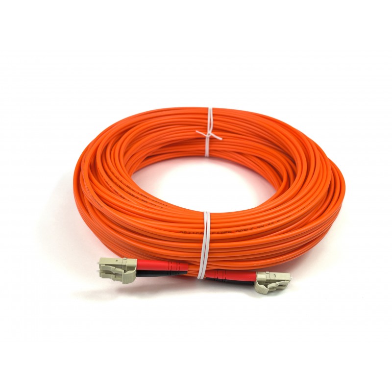 Fiber patch cable - LC multi mode in many lengths - 0.5 to 600m - DANBIT
