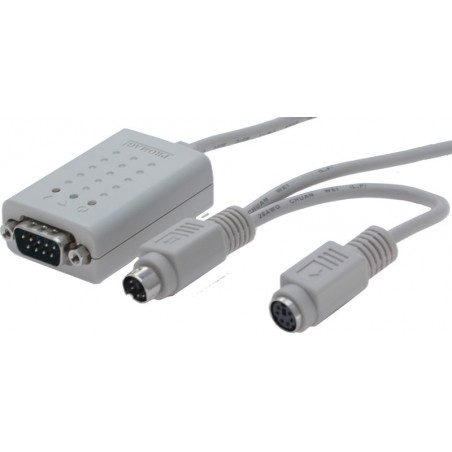 RS232 till tangentbord mini DIN6 HID via PS/2-porttangentbord - ASCII-tecken CON232K