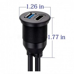 HDMI & USB 3.0 Panel Extender - 1 meter