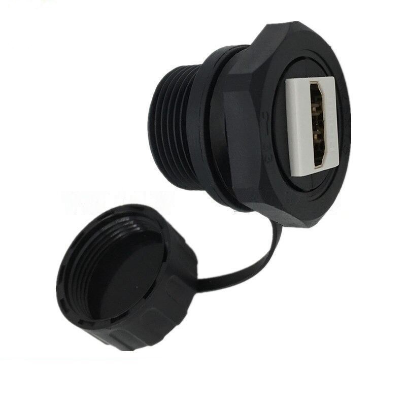HDMI IP68 Panel Connector Head - Female to Female