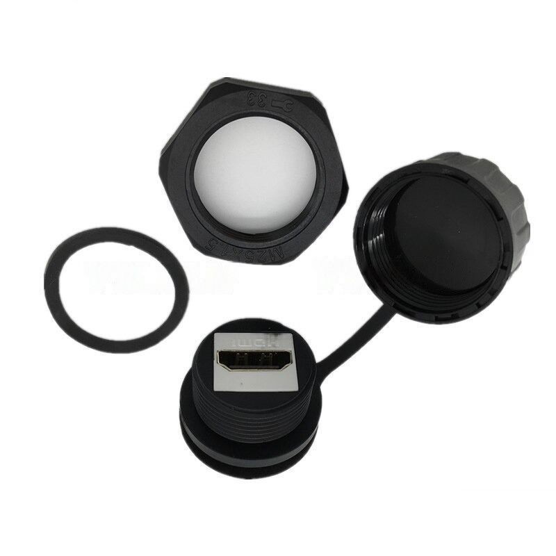 HDMI IP68 Panelkontakthuvud - Hona till Hona