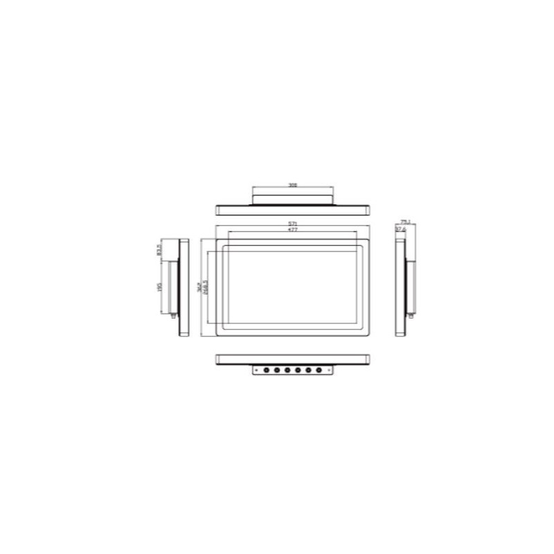 21,5" panel PC ATEX/IECEX Zone2, Zone22 och C1D2/C2D2/C3 Certified Intel N2930