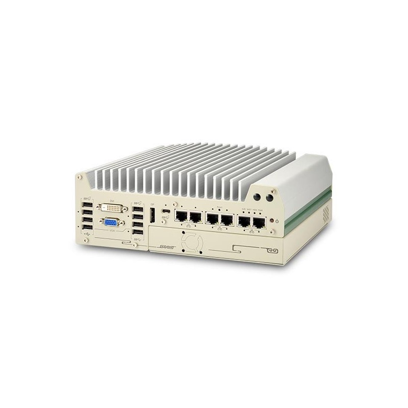 Fläktlös dator 14.Gen Wall/Vesa, 6xLAN USB 3.2, i7/i9/i3 TPM 2.0, MIL-STD-810H bred temperaturklassning