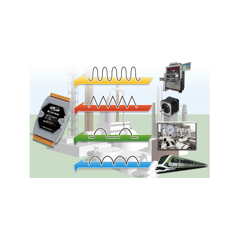 8-kanals True RMS Input-modul för Modbus RTU/DCON RS485