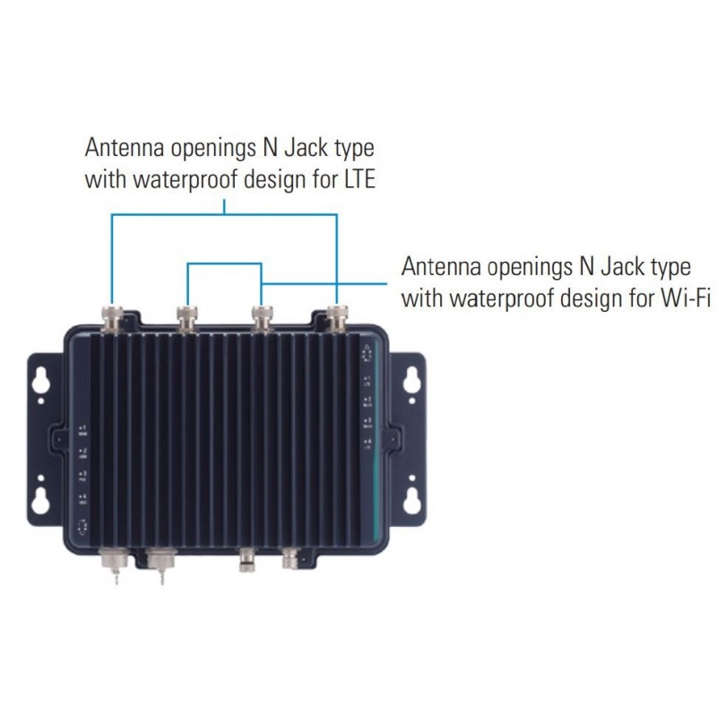 Robust IP67-klassad fläktlös Edge AI-system med NVIDIA® Jetson Xavier™ NX, HDMI, 1 GbE PoE, USB -30°C till +50°C