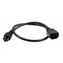 30 cm längd IEC 320 C14 hankontakt till C5 honadapterkabel IEC 3-stift hane till C5 ,PDU UPS strömomvandlarsladd