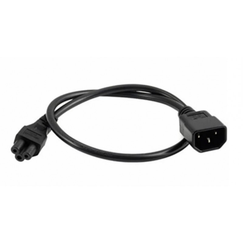 30 cm längd IEC 320 C14 hankontakt till C5 honadapterkabel IEC 3-stift hane till C5 ,PDU UPS strömomvandlarsladd