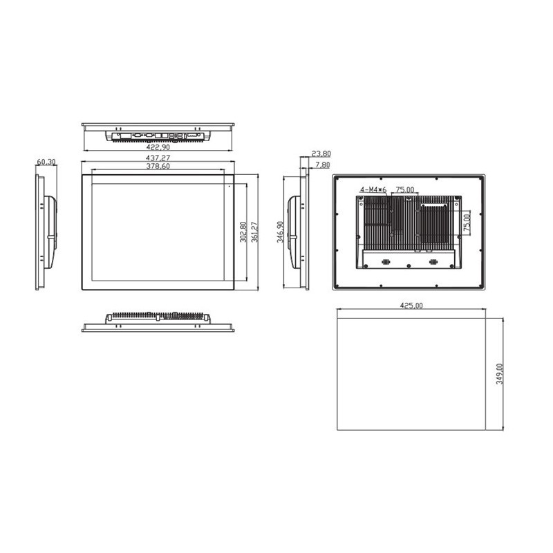 Industrial Panel PC med kantlös modern design