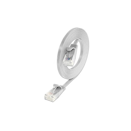 RJ45 Cat6 UTP-kabel. Platt design, mycket flexibel med hastighet upp till 1000 Mbps