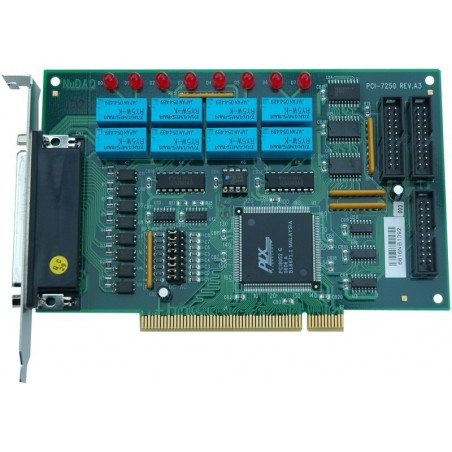 Adlink PCI-7250. 8 kanalers relæ output, 8 kanalers isolerede digitale input, PCI