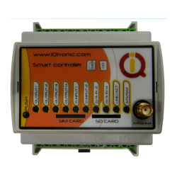 GSM control 2 relay out, 2xMOS output, 2x Analog 4x Digital inputs, 8x Temperature measurementIQTD-GS440