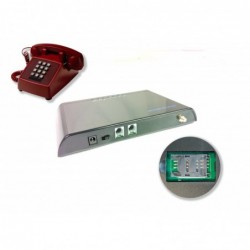 GSM / 4G LTE with analog telephone line for PABX or telephone apparatus. Replaces landline telephone subscription - Danbit A / S