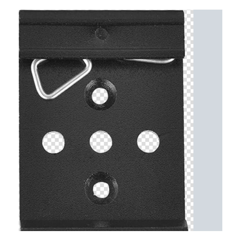 DIN mounting kit - Extruded aluminium