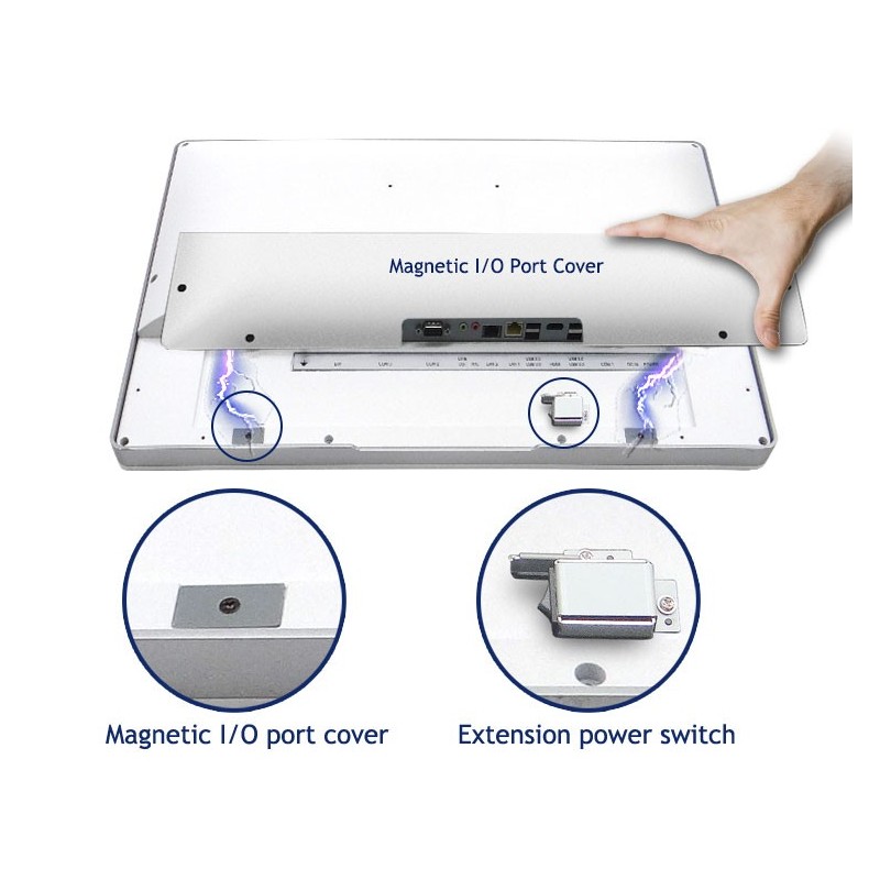 21,5" medicinsk panel PC i3,i5,i7, Celeron, läkarintyg, antibakteriell, touch