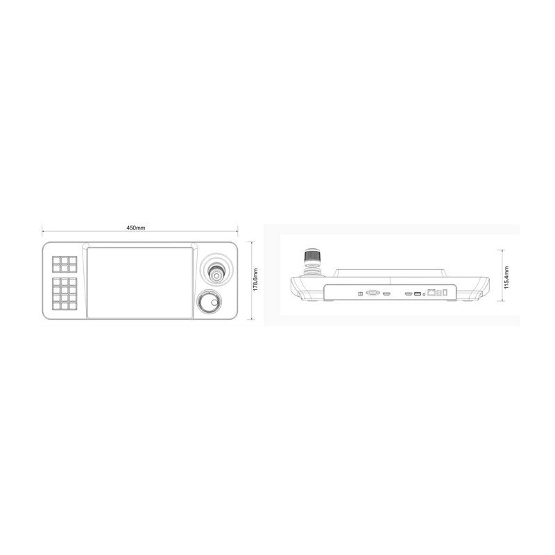 IP Camera Controller with LCD, Joystick, keyboard for PTZ camera