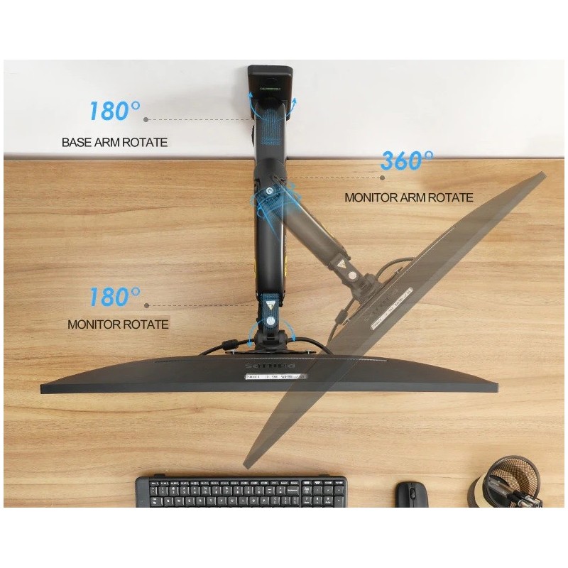 Full Motion Arm Väggfäste för 17-27 TV-apparater/Monitorer, VESA 75/100 mm