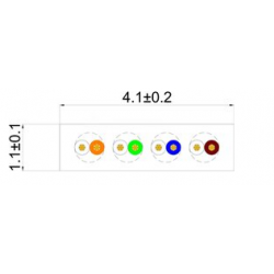 Katt. 6 U/UTP nätverkskabel, smal, för Gigabit-nätverk