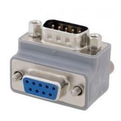 Serial COM connector angled SUB-D db9 90º degrees male female adapter DG909MF2-P L-COM