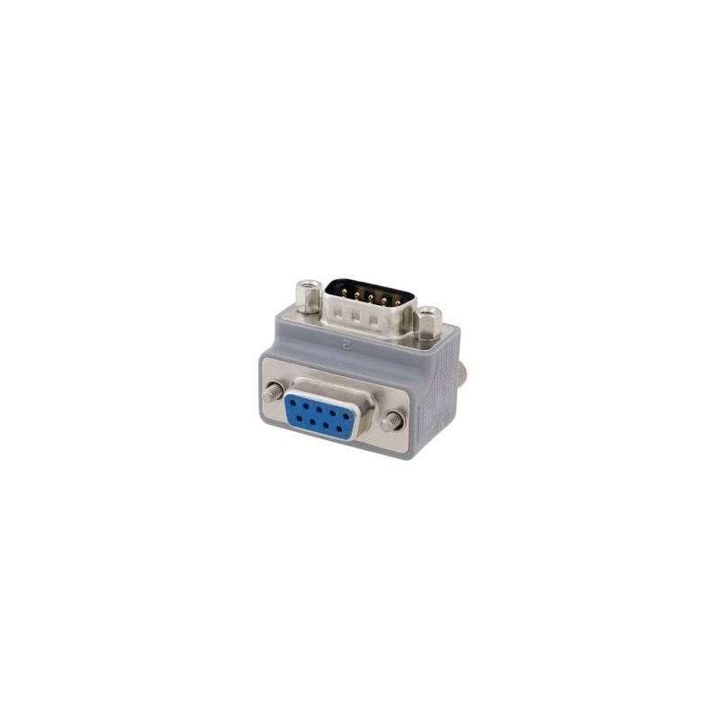 Serial COM connector angled SUB-D db9 90º degrees male female adapter DG909MF2-P L-COM