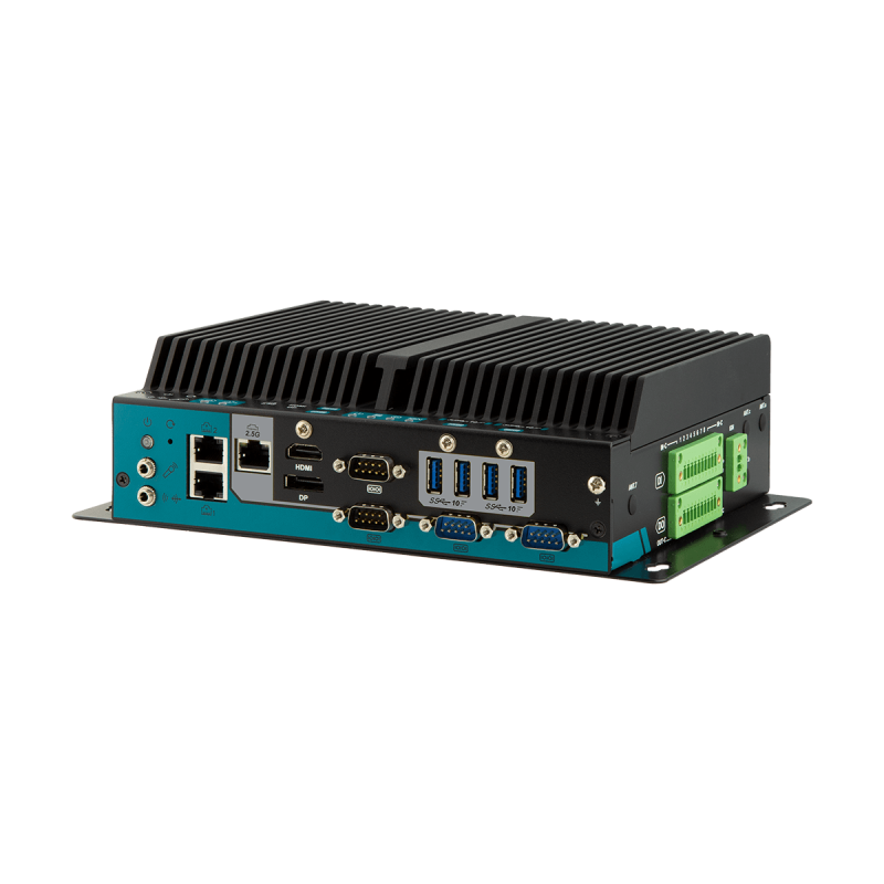 Embedded Fanless PC GEN. 11 i3,i5,i7 fanless pc. For DIN rail mounting Wide Temperature,TPM 2.0,  Secure Boot