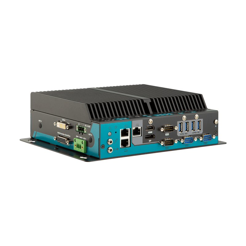 Embedded Fanless PC GEN. 11 i3,i5,i7 fanless pc. For DIN rail mounting Wide Temperature,TPM 2.0,  Secure Boot