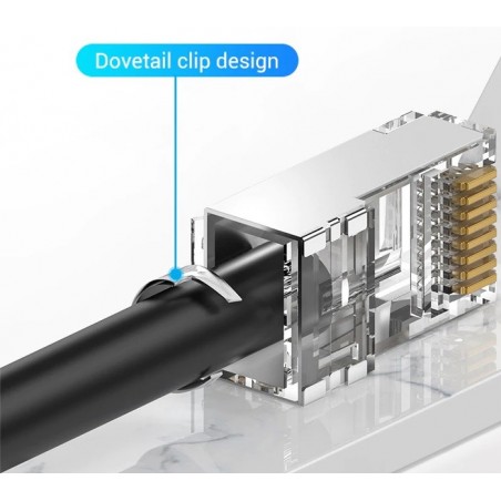 RJ45 CAT 7 kontakter - STP 1,08mm | Snabb och enkel montering