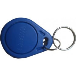 125kHz RFID TAG designed as keychain in blue EM standard