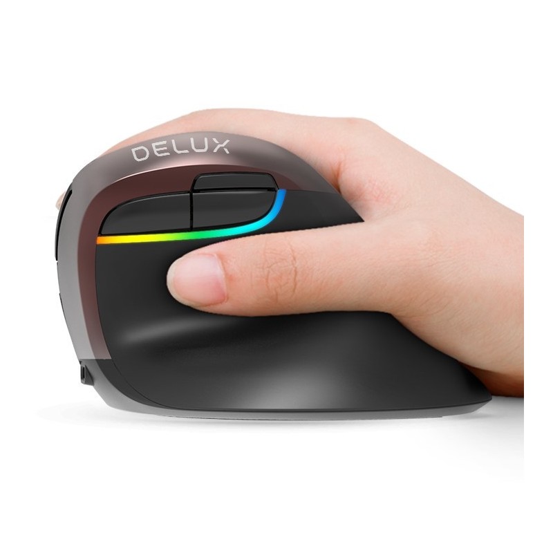 Ergonomisk mus med 6 knappar