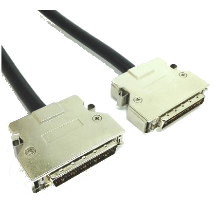 SCSI II-kabel, Mini DB50 hane, till Mini DB50 hane data Förlängningskabelklämma