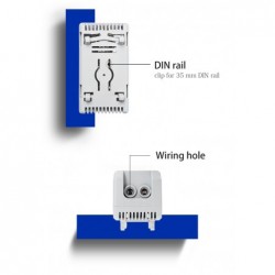 Cabinet Thermostat 0 to 60°C, 230VAC DIN mounting close contact NO function