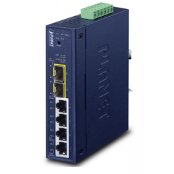 6 ports managed switch 4 x RJ45 10/100/1000Mbps, 2 x 100/1000Mbps SFP slot. Redundant Ring