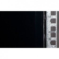 42U Rack cabinet 60x60cm glass door Complete, Black