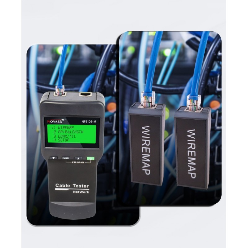 Nätverkstester för katt. 5, 5E, 6 och Cat. 7 » Handhållen - Binär Teknik