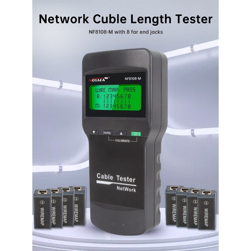 Nätverkstester för katt. 5, 5E, 6 och Cat. 7 » Handhållen - Binär Teknik