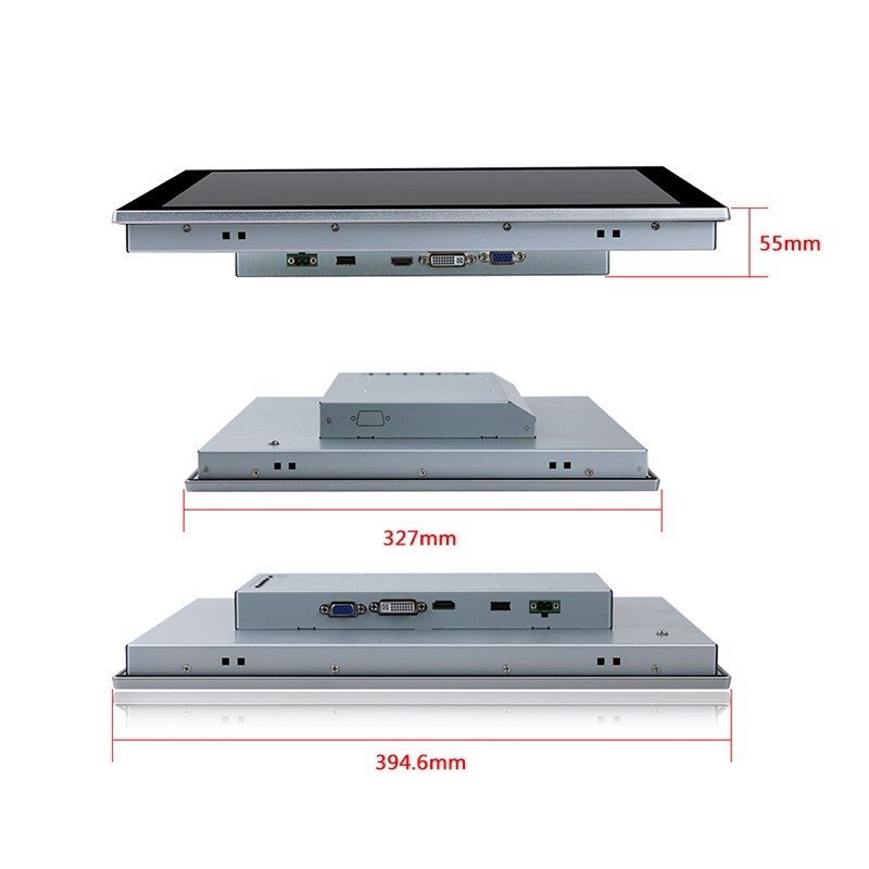 17 IP66 high nits Touch Monitor med PCAP Touch och HDMI/VGA/DVI videoportar