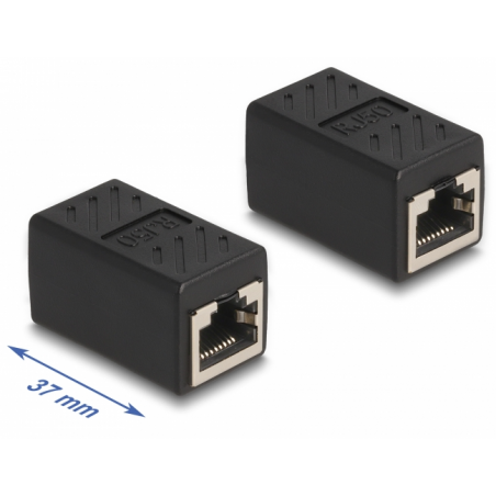 RJ50 hona-hona skärmad adapter. Att samla 2 st. RJ50 kablar. STP- eller UTP-patchkablar. 10 stift