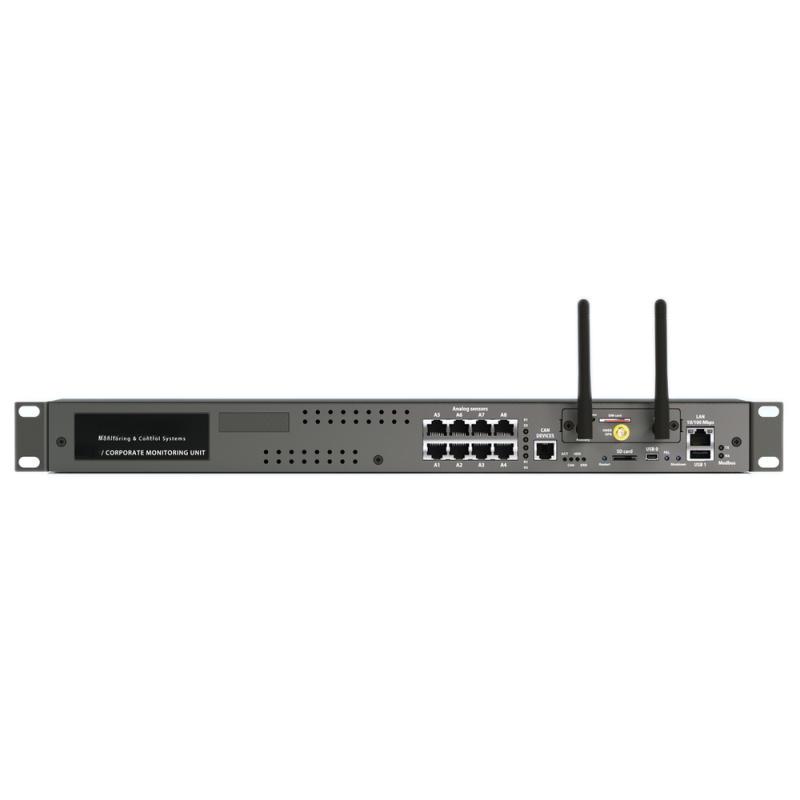 Effective server room monitoring: Temperature, Fire, Humidity, Voltage and digital alarms 4G LTE