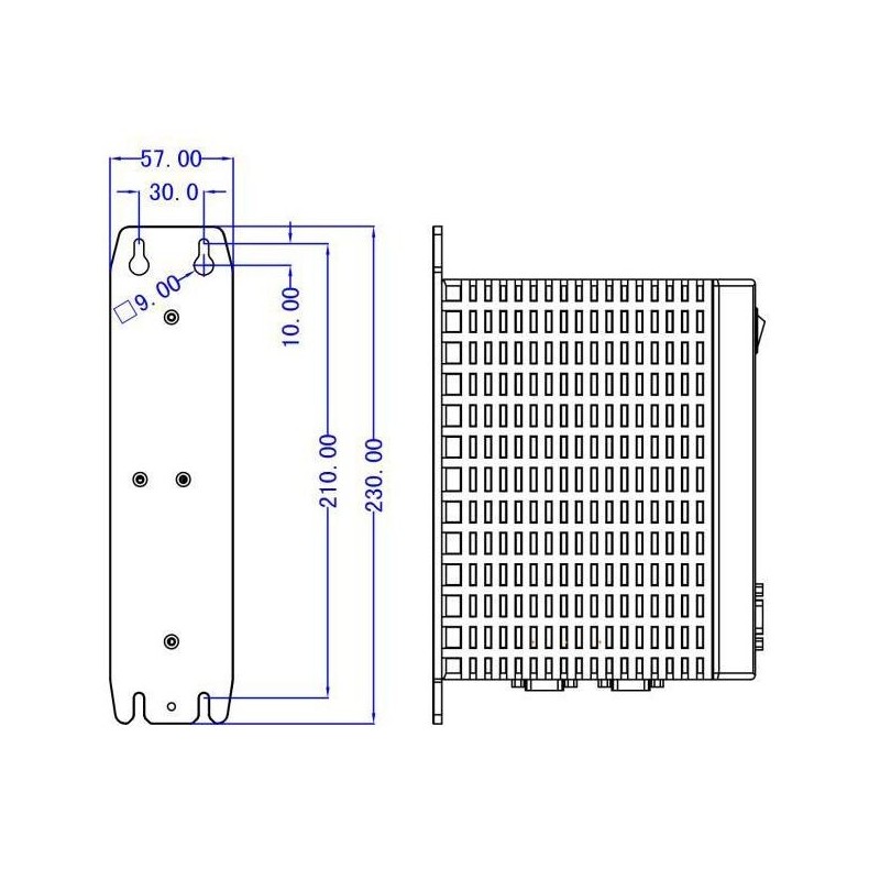 DIN Mount Industrial inbyggd PC med Celeron J6412, 3x LAN, 2x COM, 6x USB