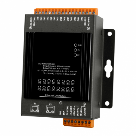 Ethernet I/O Module/MQTT/8DO/8DI/2 LAN/MQ-7244M, MQ-7252M, MQ-7255M