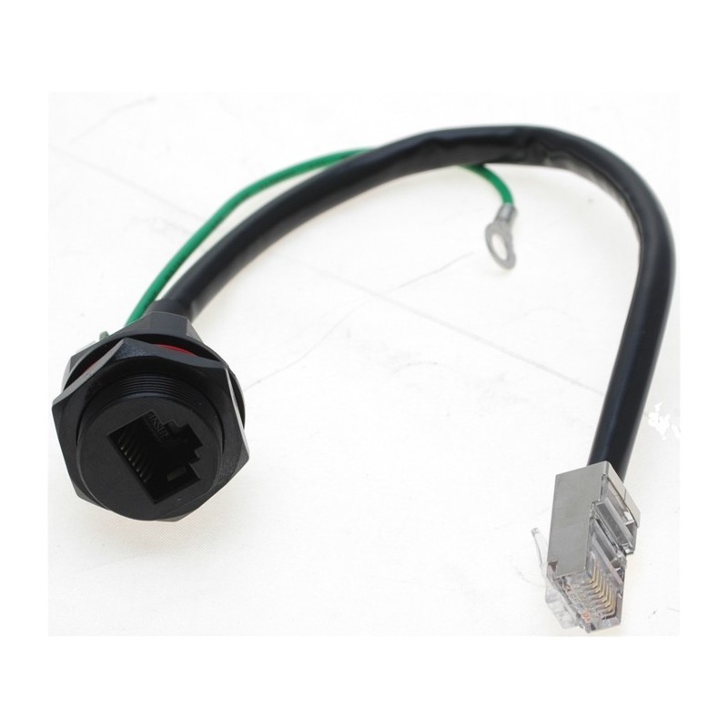 RJ45 waterproof connector in the WP Series. 20cm RJ45 cable