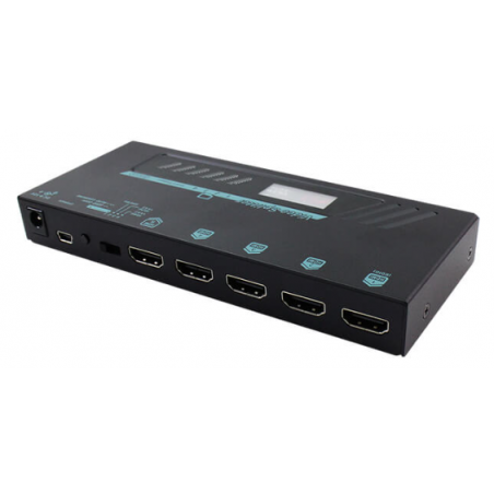 4-portars HDMI 4K60Hz splitter, HDMI2.0, HDCP2.2, EDID